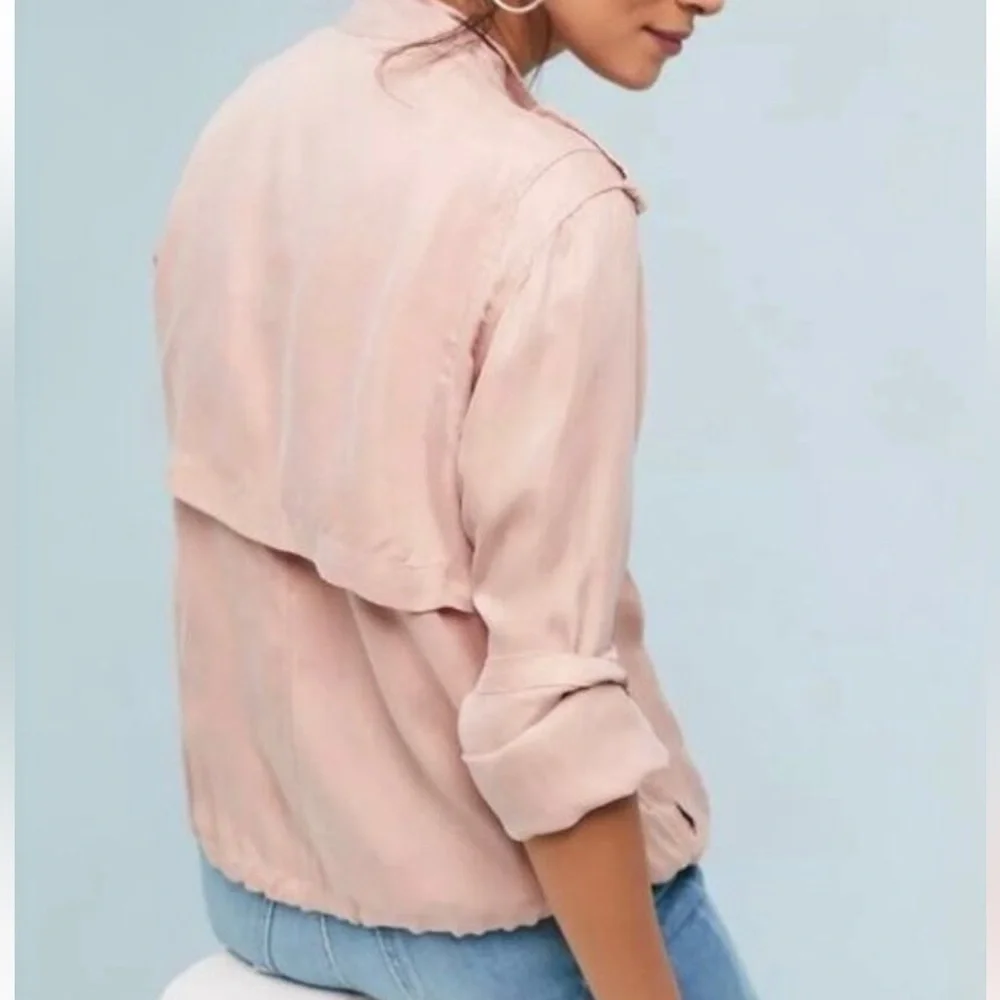 Rails Womens‎ Rowen Jacket in Blush Pink Utility Size Small Button Front Casual